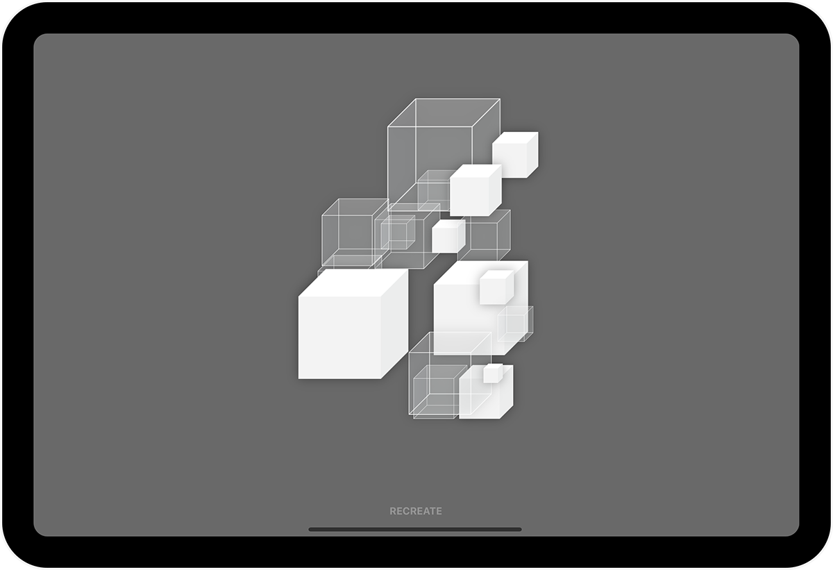 You are currently viewing White Cubes on Grey Background
